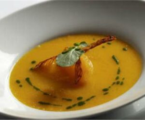sopa de naranja y zanahorias