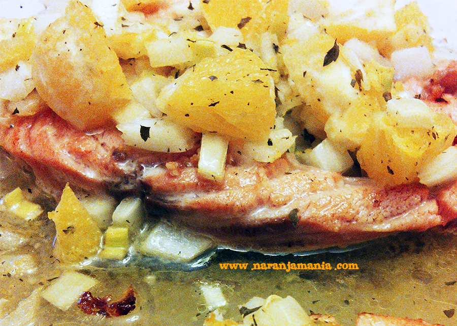 salmón al horno con salsa de naranja y limón salmón al horno con salsa de naranja y limón