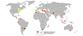 Países productores de naranjas