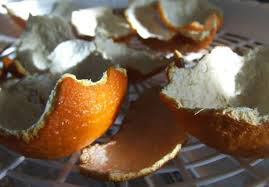 Cascara de naranja seca